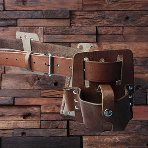 Personalized Engraved Leather Tool Belt