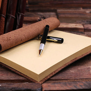 Personalized Light Brown Leather Journal