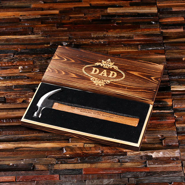 Personalized Hammer with Engraved Wood Box