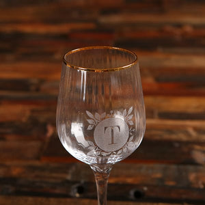 Personalized Wine Glass & Cheese Board Female Executive Gift