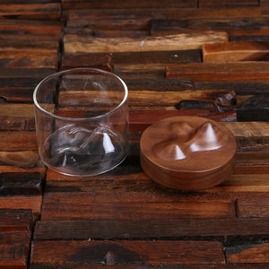 Mountaineer Whiskey Glass With Black Walnut Coaster